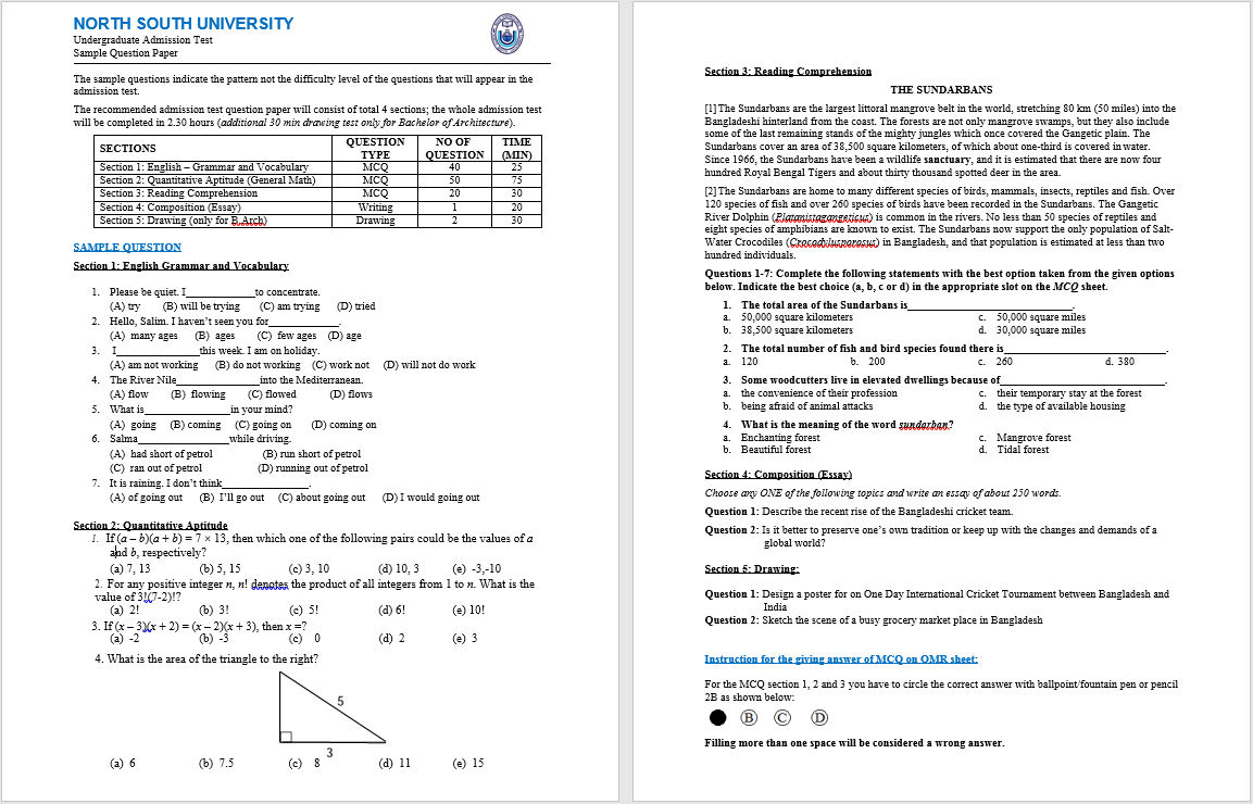 sample question image